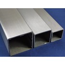 Versandmetall Décoration tube carré acier inoxydable 1.4301 surface brossé en grain 240