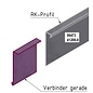 Versandmetall Gazonranden Grindkeringsprofielen Perkranden roestvrij staal 130-200mm hoog, b = 20 mm breedte