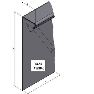 Versandmetall Bords de pelouse extra-hauts Gravier moulé Beeteinfassung inox 250mm haut