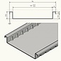Versandmetall Drainagerinne aus Aluminium, ohne  Rost, Einlaufbreite 140mm Bestellmengen 10m, 20m, 30m, 40m, 50m