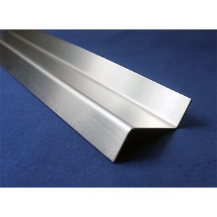 Versandmetall Z-Profil aus Edelstahl gekantet bis Höhe c= 30 mm und Länge 2000 mm