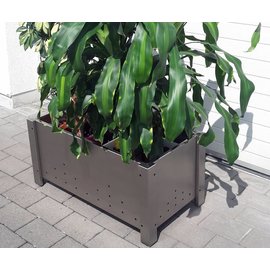 Versandmetall Pot à fleurs en inox pour jardinière 3 tailles disponibles PK 30-60 à PK 50-100
