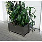Versandmetall Pot de fleurs en acier inoxydable surdimensionné 3 tailles disponibles PK 30-60 à PK 50-100 rectangulaire en acier inoxydable