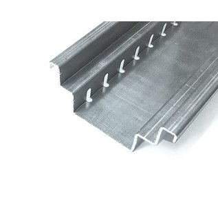 Versandmetall Drainagerinne Form B aus Aluminium Einlaufbreite 190mm Bestellmengen 10m, 20m, 30m, 40m, 50m