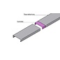 Versandmetall Verbinder für Mauerabdeckung Attikaabdeckung von Versandmetall Materialstärke 1,0 mm Alu anthrazit