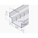 Versandmetall -70 mtr (35 x 2 m) afvoerkanalen vorm A van aluminium inlaat 100 mm