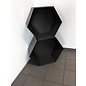 Versandmetall Kaminholzregal HEXAGON aus 3 verschieden große Module XL aus pulverbeschichtetem Stahl