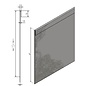 Versandmetall 30 mtr (15x2mtr) Stevige randenkanten Grindstrip met dubbele Bovenrand van 1,0 mm dik roestvrij staal (1.4301) hoogte 120mm