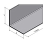 Versandmetall RVS 304 Hoekprofiel Hoekstrip L-Profiel roestvrij Staal gezet gelijk 90° Lengte 1000 mm