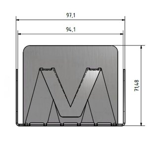 Versandmetall belle boîte à glissières en acier inoxydable de la série VM pour l'auto-pliage en acier inoxydable de haute qualité