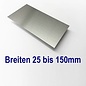Versandmetall dunne plaat Aluminium van 25 mm tot 150 mm Breedte en lengte 1000 mm met Folie