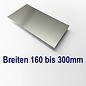 Versandmetall dunne plaat Aluminium van 160 mm tot 300 mm Breedte en lengte 1000 mm met Folie