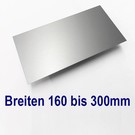 Versandmetall dunne plaat Aluminium van 160 mm  tot 300 mm Breedte en lengte 1250 mm