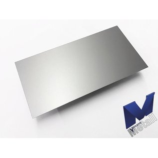 Versandmetall Plaques en aluminium AlMg1 eloxiert E6/EV1 avec film de protection jusqu'à 1250 mm