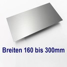 Versandmetall Alu Zuschnitte eloxiert E6/EV1 von 160 bis 300 mm Breite bis Länge 1000mm