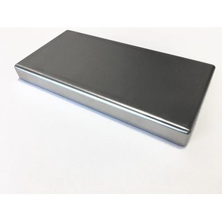 Versandmetall Edelstahlwanne R1 geschweißt Materialstärke 1,5mm  Breite 400 mm Außen Schliff K320