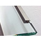 Versandmetall Profil encadrement en U, en acier inoxydable de 1,0mm, longueur 1250 mm, pour verre de 8 jusqu'à 12,52mm