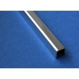 Versandmetall Glas Einfassprofil U-Profil Edelstahl bis Länge 1250 mm von 8mm bis 12,52mm Glas