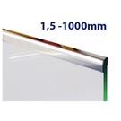 Versandmetall Profil encadrement Inox en acier inoxydable de 1,5mm, longueur 1250 mm