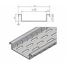 Versandmetall Aluminium Drainagerinnen Form Fx  mit Bodenlochung 25,5mm hoch Einlaufbreite 90-190mm