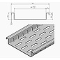 Versandmetall Caniveau plat avec perforation du fond en largeurs d'entrée en aluminium de 90 à 190 mm Drainage des surfaces