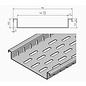 Versandmetall Caniveau plat avec perforation du fond en largeurs d'entrée en aluminium de 90 à 190 mm Drainage des surfaces