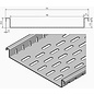 Versandmetall Caniveau plat avec perforation du fond en largeurs d'entrée en aluminium de 90 à 190 mm Drainage des surfaces