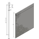 Versandmetall 38 mtr ( 19x2mtr ) Stabile Rasenkanten Kiesleiste mit Falz aus 1,0 mm starkem Edelstahl (1.4301) Höhe 120mm ( 12 cm ) 18 Verbinder + 1 Multiverbinder