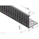 Versandmetall Edelstahl Kiesfangleiste höhenverstellbar Höhe 90-130mm