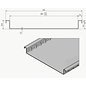 Versandmetall Drainagerinne ohne Rost, Einlaufbreite 100, 150, 200mm, 25,5mm hoch  aus Aluminium, Linien Entwässerung von Oberflächen