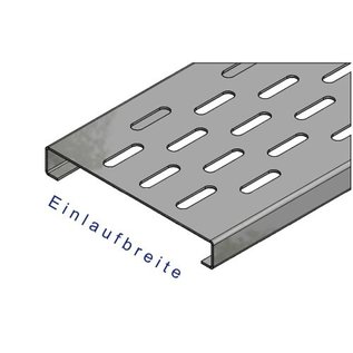 Versandmetall Renforcement Série F (Fx) 150/25 en acier inoxydable - Pour largeur d'entrée fendue 150mm