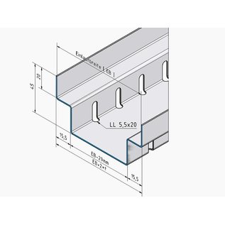 Versandmetall Drainagerinnen ohne  Rost, Linienentwässerung von Oberflächen Form A2 aus Edelstahl Einlaufbreite 100, 150, 200mm