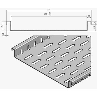 Versandmetall Caniveaux de drainage plats avec perforation du fond Largeur d'écoulement 100 à 200 mm Drainage des surfaces