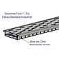 Versandmetall Drainagerinnen ohne Rost, Linienentwässerung von Oberflächen Form F2 aus Edelstahl Einlaufbreite 100, 150, 200mm