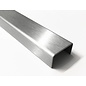 Versandmetall U-Profil aus Edelstahl gekantet Innenmaße  axcxb  40x40x40mm, Oberfläche Schliff K320