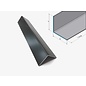 Versandmetall Angle d'aluminium anthracite isocèle 90 ° plié jusqu'à 1000 mm