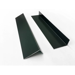 Versandmetall Angle d'aluminium anthracite inégale pattes 90 ° jusqu'à longueur 1000 mm