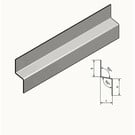 Versandmetall Z-Profil  Traufblech 100° aus Edelstahl  2-fach gekantet Materialdicke 1,5 mm axcb 20 x 40 x 20mm  Länge 2000 mm Aussen Schliff K320