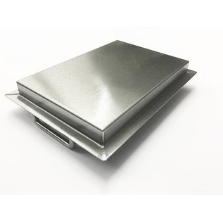 Versandmetall Edelstahlwanne R3  geschweißt Materialstärke 1,5mm  Länge/Tiefe (a)  450 mm Außen Schliff K320