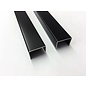 Versandmetall U-Profil aus Aluminium anthrazit (RAL 7016) gekantet bis Breite c= 35-60 mm und Länge 1.000 mm