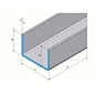 Versandmetall U-Profil aus Aluminium anthrazit (RAL 7016) gekantet bis Breite c= 35-60 mm und Länge 1.000 mm