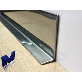 Versandmetall Innen Eckwinkel Abschlussleiste Länge 1250mm  Innen  2R (IIID) spiegelnd, glänzend