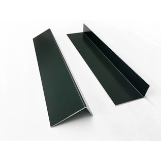 Versandmetall Angle d'aluminium anthracite inégale pattes 90 ° jusqu'à longueur 2500 mm