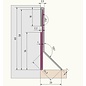 Versandmetall SLF6-2 Plinthe plinthe inférieure 20mm 1,0mm inox grain extérieur 320