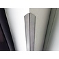 Versandmetall Corniere de protection moderne, pliée trois fois, pour murs, coins et arêtes, 50x50x1mm longueur 1250 mm surface brossé en grain320