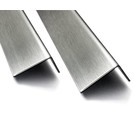 Versandmetall Hoekafdekhoek van roestvrij staal buiten de grond K320 materiaaldikte 2,0 mm 90 ° axb 110x70 mm lengte 934 mm