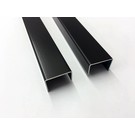 Versandmetall Aluminium anthrazit (RAL 7016) profilé en U jusqu'à la largeur c = 35-60 mm, longueur 1500 mm