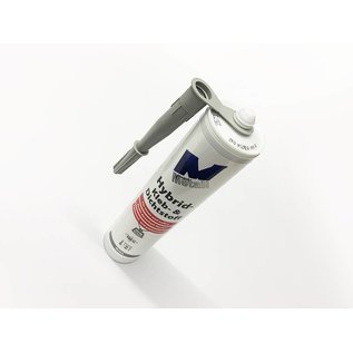 HOTREGA® GmbH 4x Adhésif et mastic high-tech -4x 290ml, gris