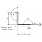 Versandmetall Saving set [30 stuks] Hoekbeschermingshoek modern met punt 3 keer gevouwen, x2525x1mm lengte 1500 mm gemaakt van roestvrij staal, oppervlak één zijde met grondkorrel 320.