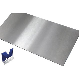 Versandmetall Plan de travail en acier inoxydable de 1,0 mm, 600 mm de profondeur, différentes largeurs, 2 épaisseurs de matériau, grain latéral visible 320, livré avec une feuille de protection